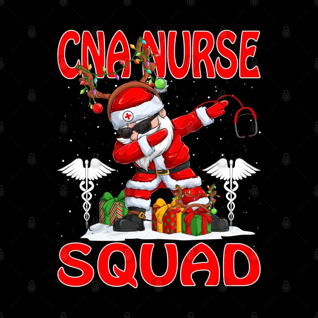 Christmas Cna Nurse Squad Reindeer Pajama Dabing Santa by intelus