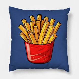 Red container of French fries Pillow