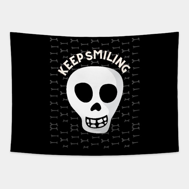 Keep Smiling Tapestry by AlephArt