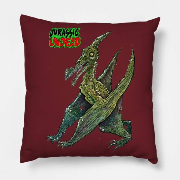 Zombie Pterodactyl Pillow by rsacchetto