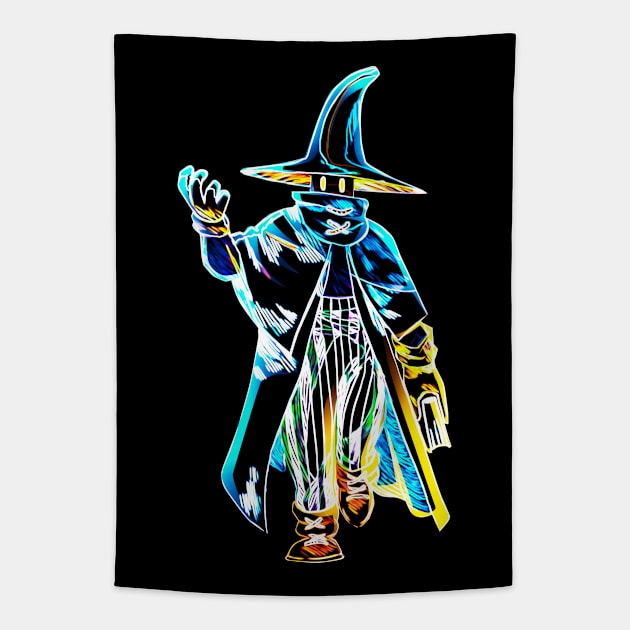 Soul of the black mage Tapestry by San Creative