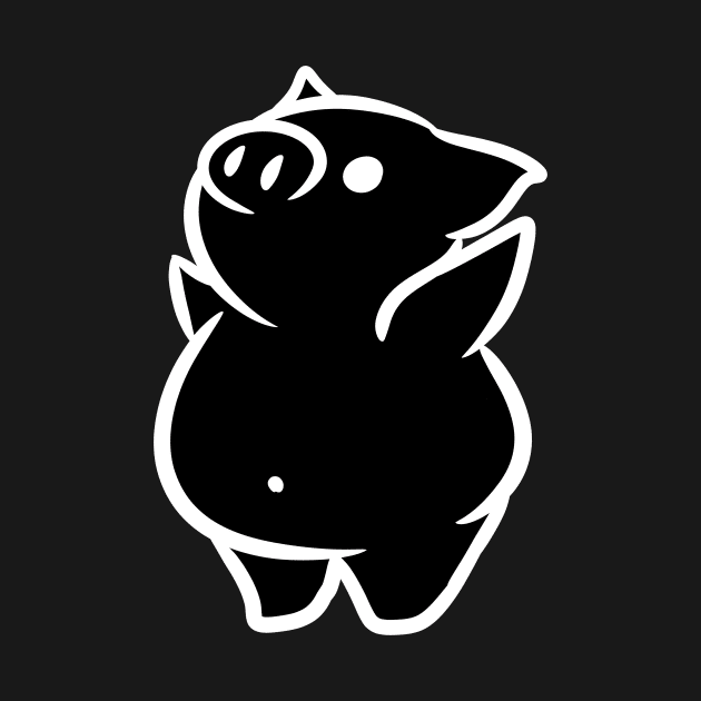Black Piggy by Jossly_Draws