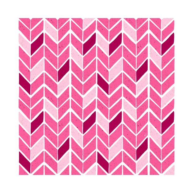 Chevron Pattern - Hot Pink Palette by monitdesign