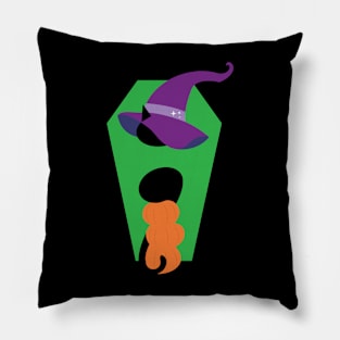 Witchy Black Cat Halloween Pillow