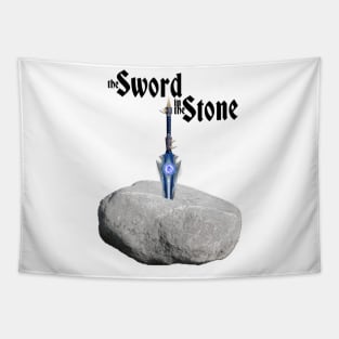 The Sword In The Stone - Thunderfury - WoW Classic - Black Writing Tapestry