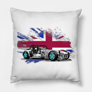 Caterham 7 Street United Kingdom Print Pillow