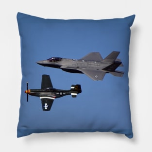 Heritage Flight F-35A and P-51 Pillow