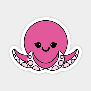 Cute octopus with eyeliner Magnet