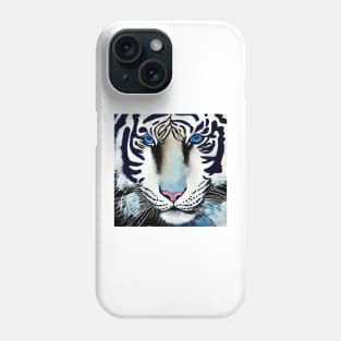 Lucky Tiger Blue Eyes Phone Case