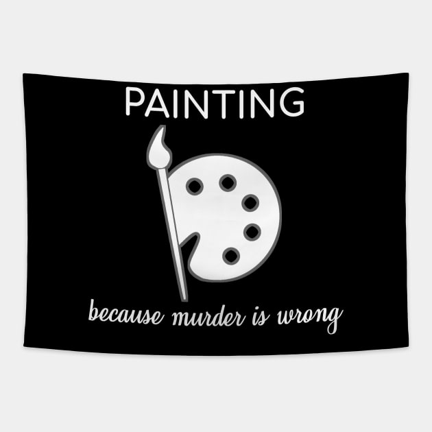 Painting Painter Drawing Artwork Colorful Art Gift Tapestry by bigD