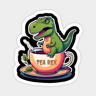 Tea Rex, Funny Dinosaur Puns Magnet