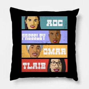 AOC Pressley Omar Tlaib The Squad Democrats Pillow