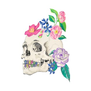 Camellia Skull T-Shirt