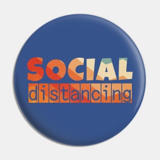 Social Distancing text Pin