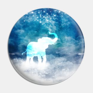 Magical Elephant Spouting Stars Pin