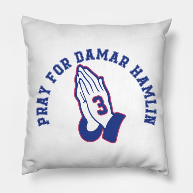 PRAY FOR DAMAR HAMLIN Pillow by Fantasy FBPodcast