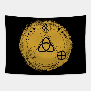 Triquetra - Earth, Sea & Sky | Pagan Symbol Tapestry