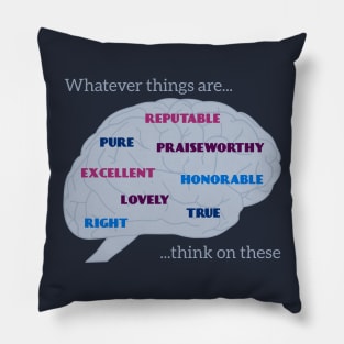 Philippians 4:8 Pillow