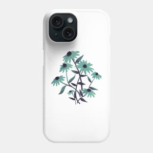 Black-eyed Susans in Blue Phone Case