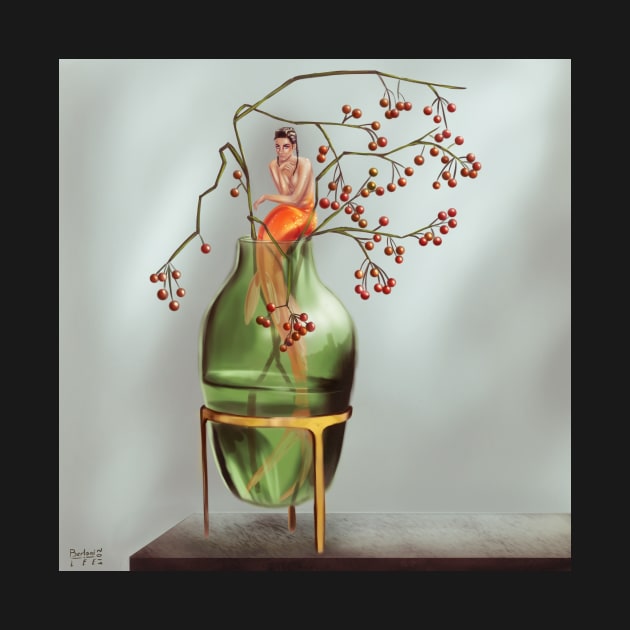 mermaid in a flower vase by Bertoni_Lee