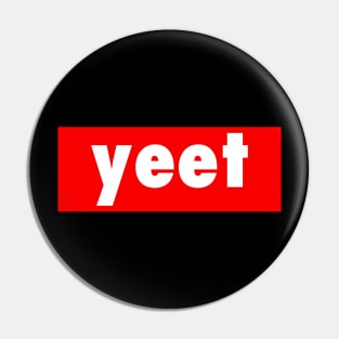 YEET - Slang for Boys in Big Red Street Art T-Shirt Pin