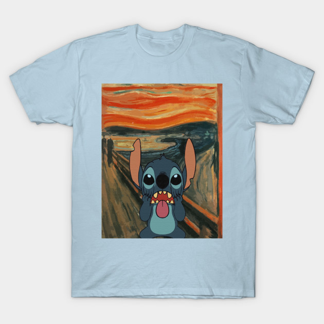 Disover Stitch / Munch Mashup - Lilo And Stitch - T-Shirt