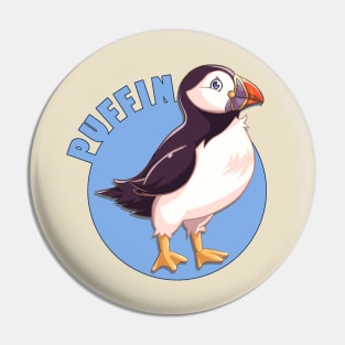 Puffin Logo Pin