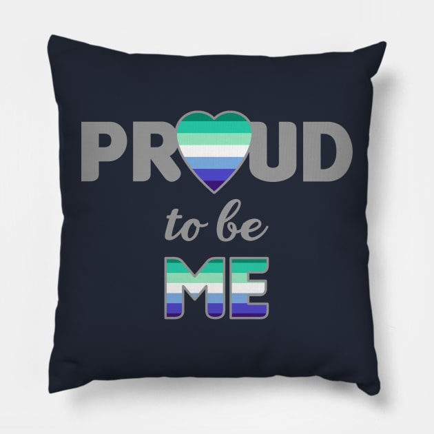 Proud to be Me - Gay Men Pillow by BeeCee