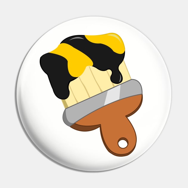 bumblebee Paintbrush Pin by traditionation