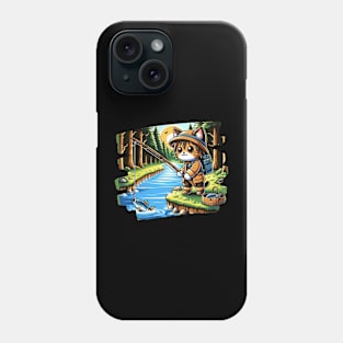 Feline Nature Lover Fishing Rod Kitten Cute Cat Phone Case