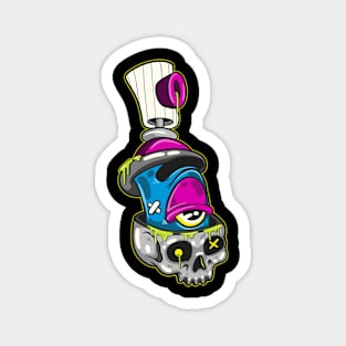 skull cans characters Magnet