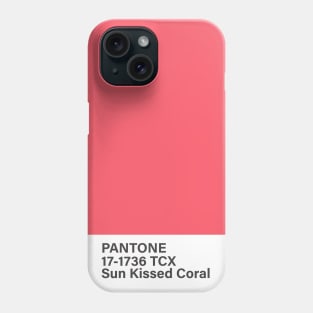 pantone 17-1736 TCX Sun Kissed Coral Phone Case