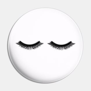 Cute Makeup Eye Lashes Pin