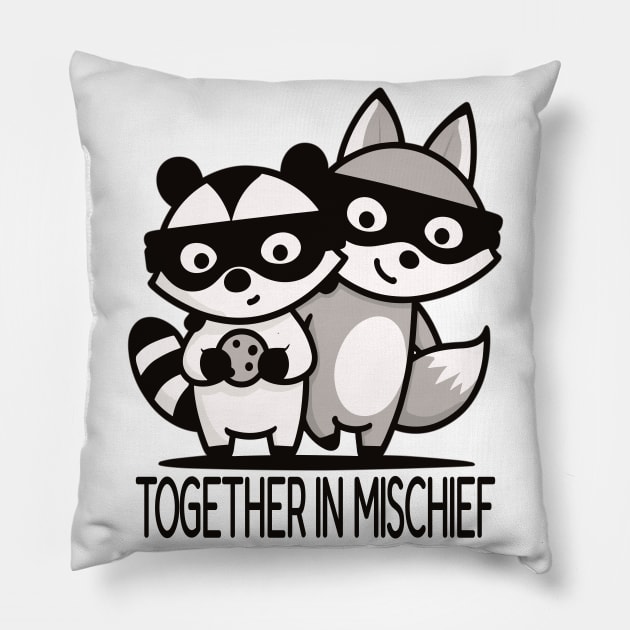 Mischievous Sibling Pillow by maknatess