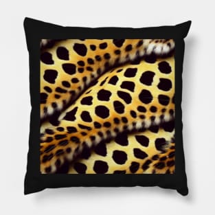 Stylized Leopard Fur - Printed Faux Hide #4 Pillow