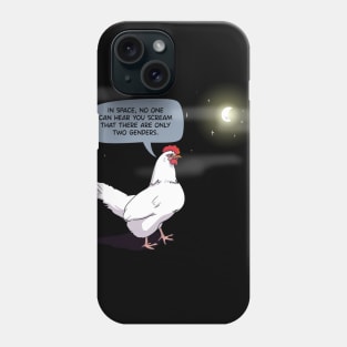 No one can hear you scream chicken Phone Case