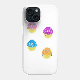 Cute Kawaii Cupcakes Selection Pack Phone Case