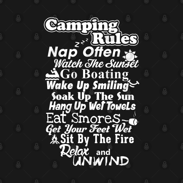 Camping Rules by Andreeastore  