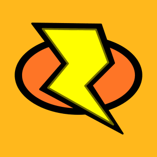 Lightning Bolt Logo - Orange T-Shirt