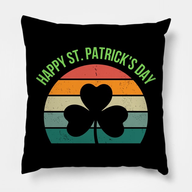 Vintage St Patrick's Day Pillow by Altaf-Aji