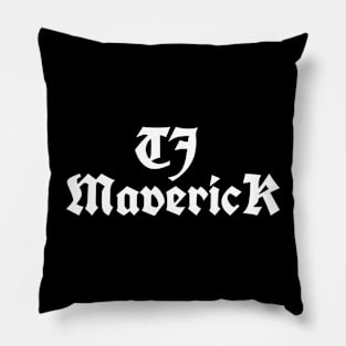 TJ Maverick Logo Pillow