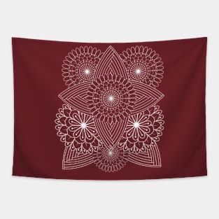 Minimalist Flowers-Mandala Flower Tapestry