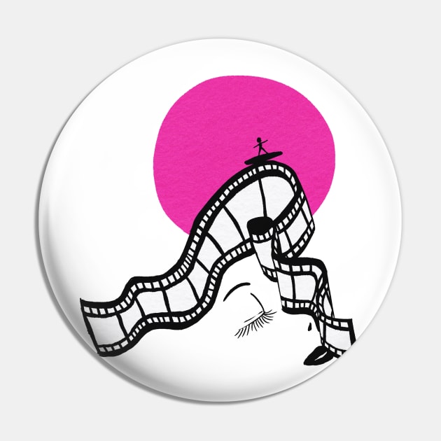 Riding the New Wave Pin by Feltto