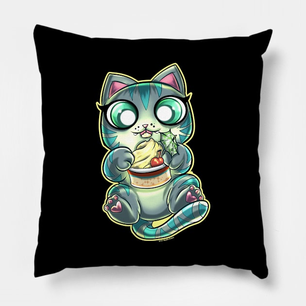 Kitty Whip Pillow by Dustinart