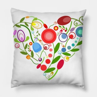 Floral heart Pillow