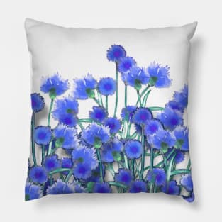 Cornflower in Blue Pillow