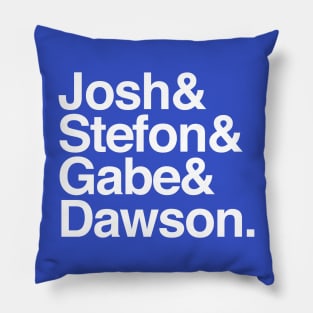 Helvetica Mafia Roll Call Pillow