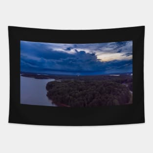 Storm over Lake Lanier Tapestry