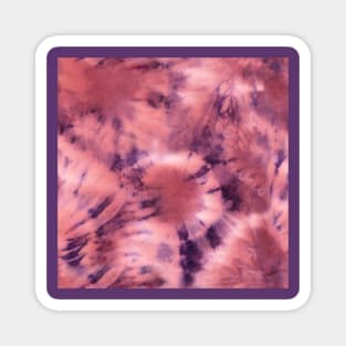 Purple and Pale Pink Pastel Tie-Dye Magnet