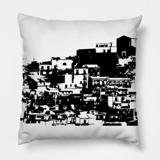 Italian City Landscape Pillow